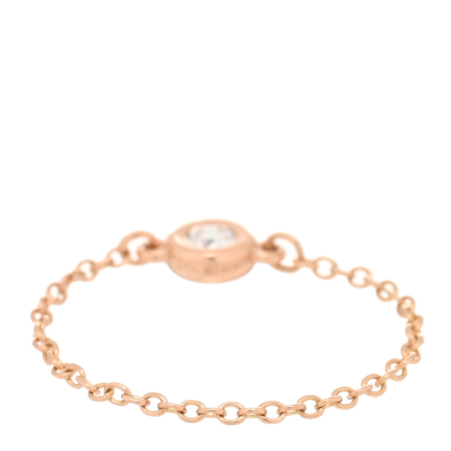 Rose Gold Diamond .07ct Elsa Peretti Diamonds By The Yard Ring 50 5.5