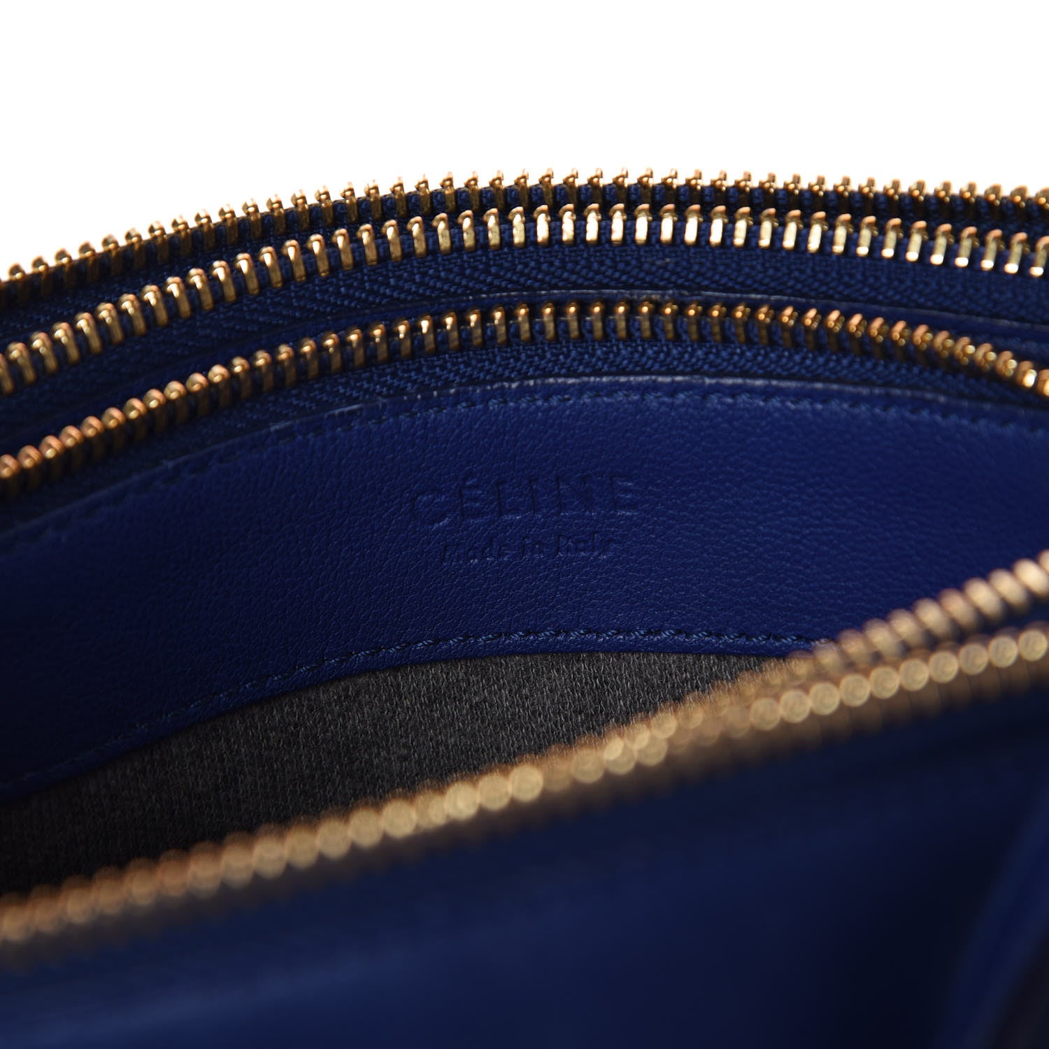Celine Lambskin Small Trio Crossbody Bag Violet Blue 10 of 17