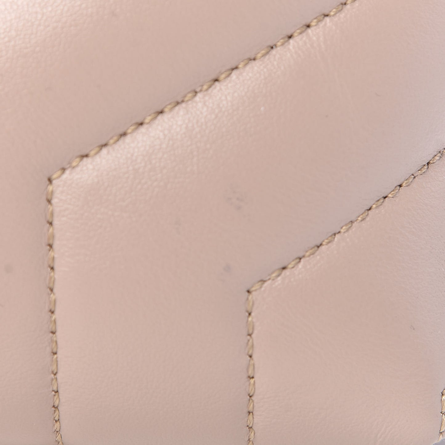 Calfskin Y Quilted Monogram Small Loulou Chain Satchel Taupe Sable