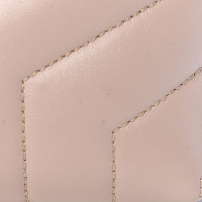 Saint Laurent Calfskin Y Quilted Monogram Small Loulou Chain Satchel Taupe Sable 12 of 13