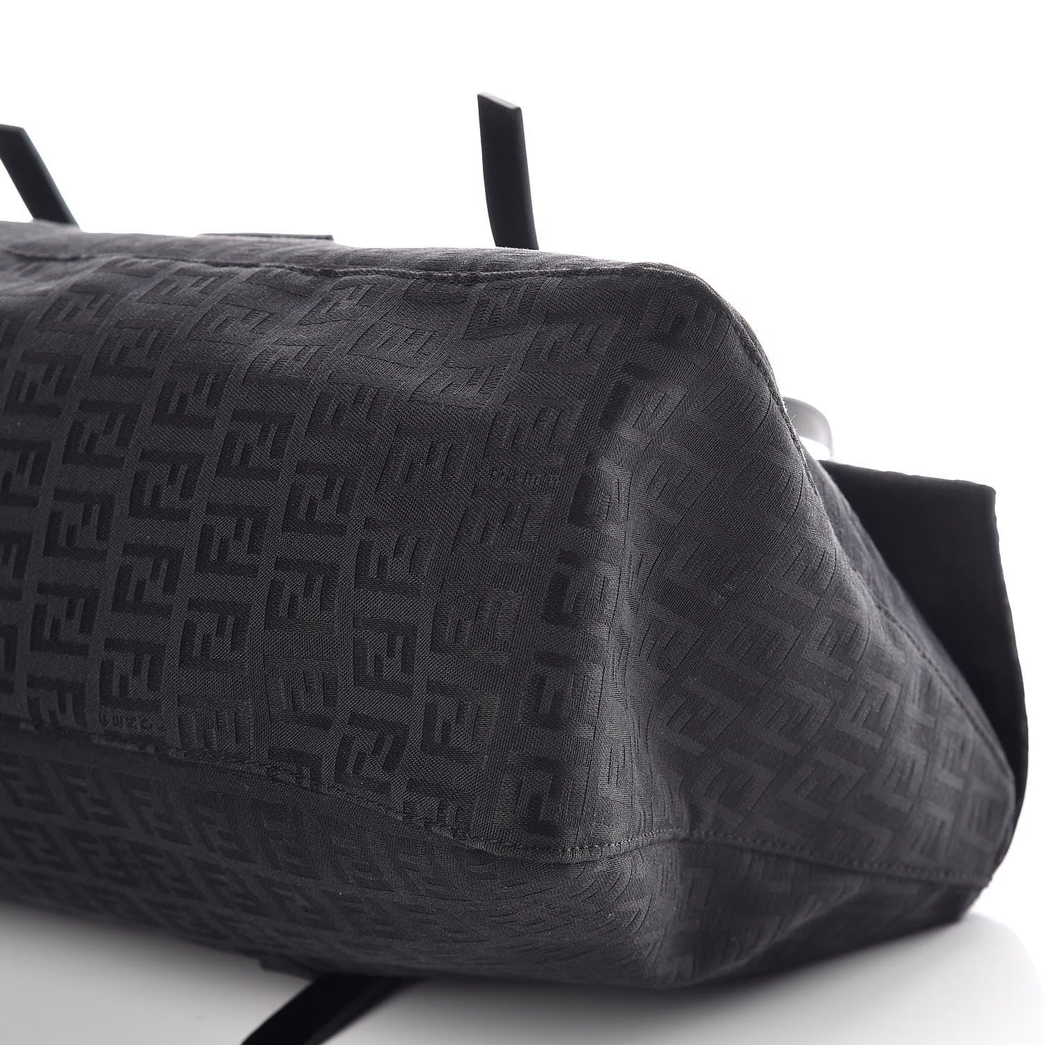 Fendi Zucchino Shoulder Bag Black 9 of 15