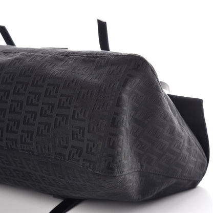 Fendi Zucchino Shoulder Bag Black 9 of 15
