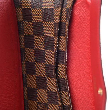 Louis Vuitton Damier Ebene Josephine Wallet Red 8 of 16
