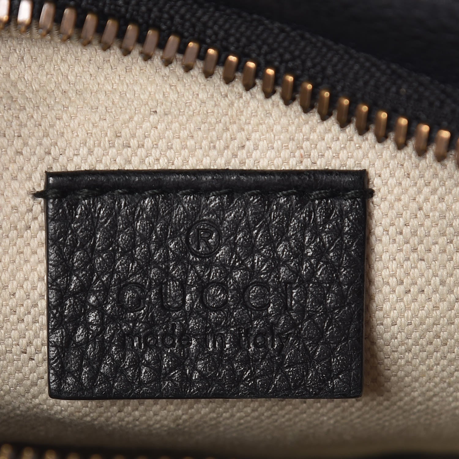 Gucci Grained Calfskin Small Logo Belt Bag Black 6 of 7