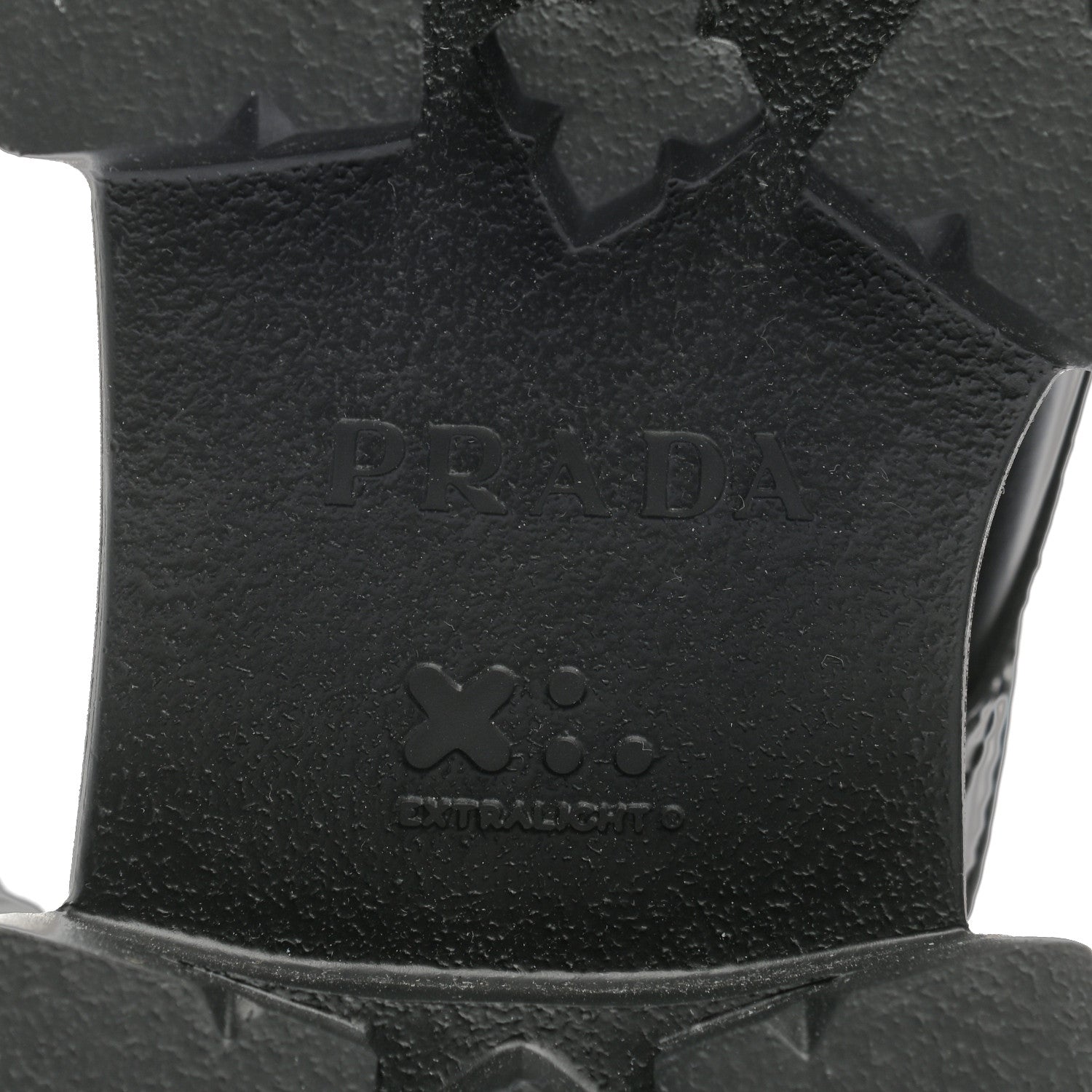 Prada Spazzolato Rois Re-Nylon Metal Triangle Logo Mens Monolith Pouch Pocket 60mm Combat Boots 7 Black 8 of 13