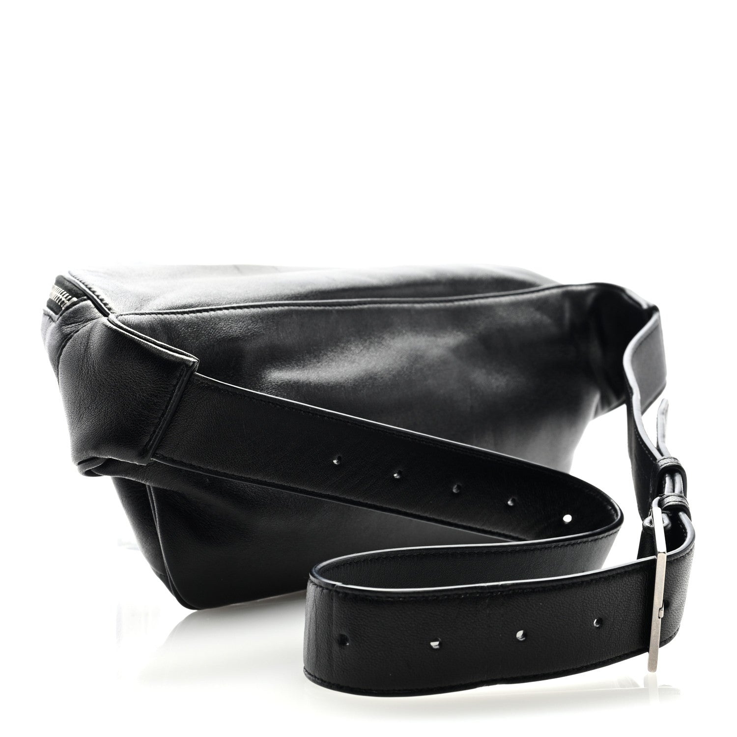 Saint Laurent Calfskin Monogram Belt Bag Black 2 of 8