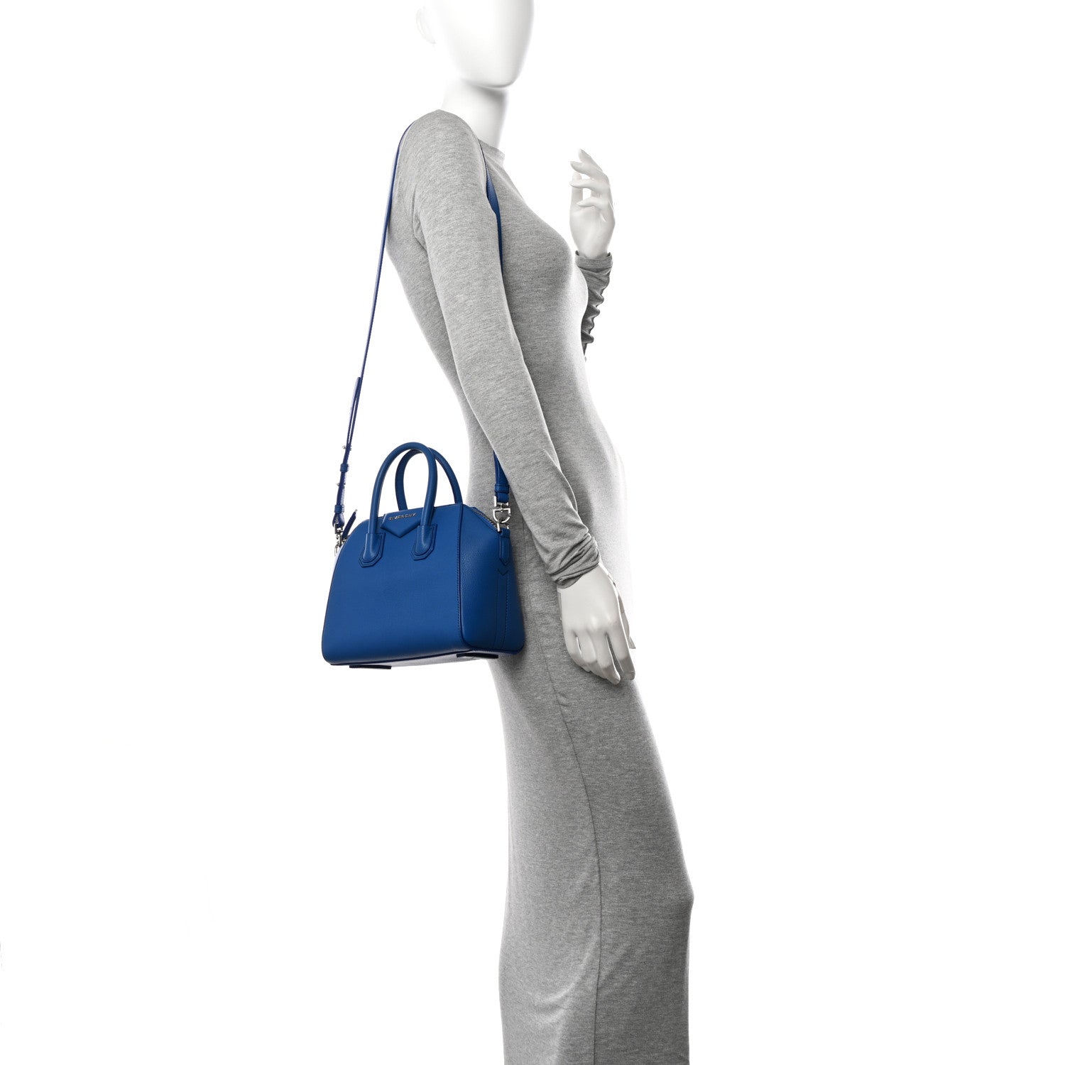 Givenchy Sugar Goatskin Mini Antigona Indigo Blue 2 of 12