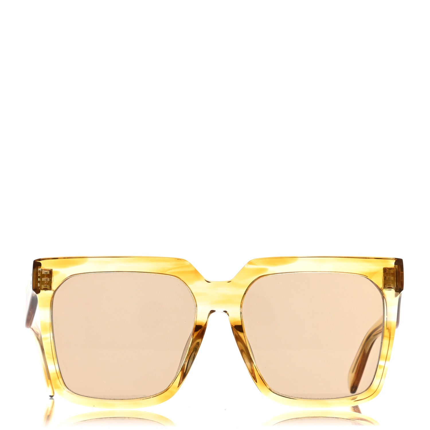 Celine Oversized Square Sunglasses CL40055F Yellow 2 of 8