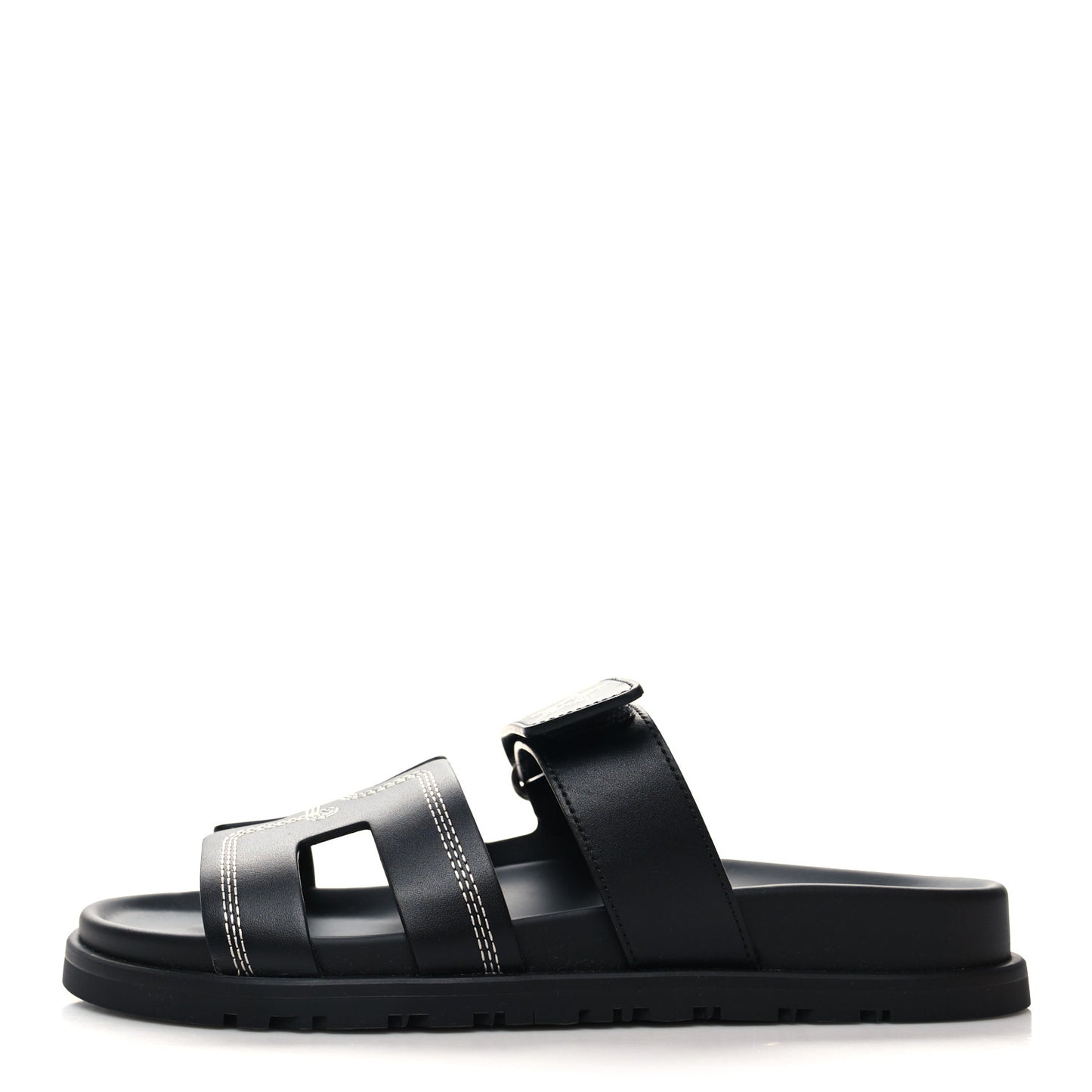 Stars Calfskin Womens Chypre Sandals 37.5 Black