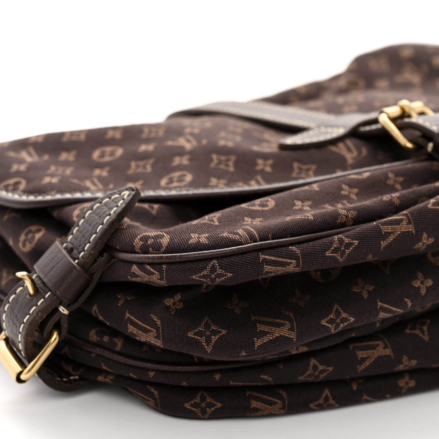 Louis Vuitton Monogram Mini Lin Saumur Ebene 9 of 11