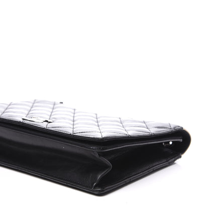 Chanel Calfskin Quilted Ballerine Flap Black Beige 6 of 9