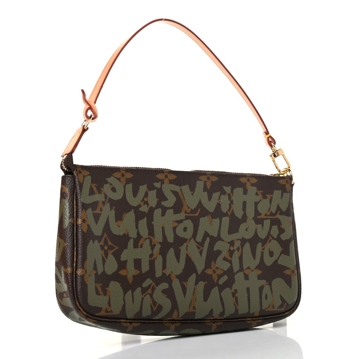 Monogram Graffiti Pochette Accessories Kaki