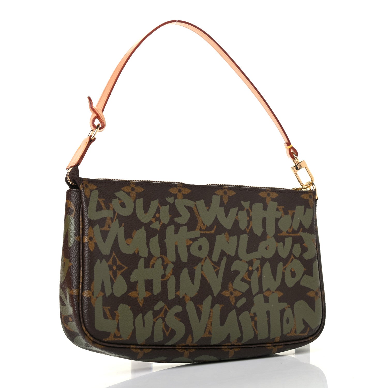 Louis Vuitton Monogram Graffiti Pochette Accessories Kaki 2 of 4