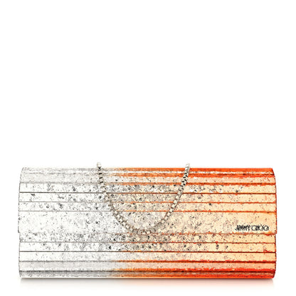 Jimmy Choo Acrylic Glitter Sweetie Clutch Copper Silver 1 of 8