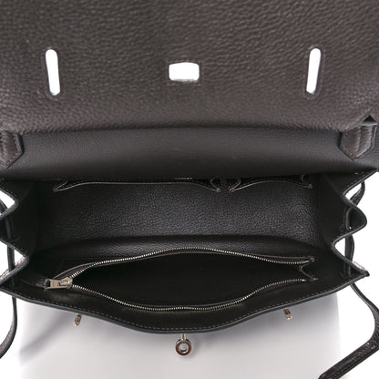 Hermes Taurillon Clemence Jypsiere 28 Chocolate 5 of 12