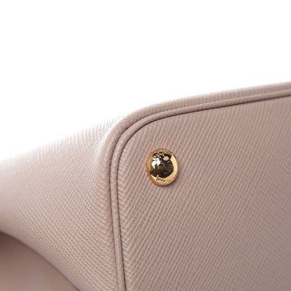 Prada Saffiano Cuir Medium Double Bag Cammeo Rosa 11 of 11