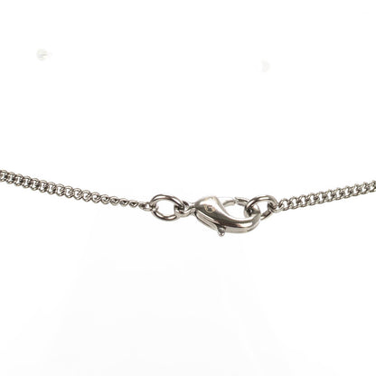 Chanel Crystal CC Smiley Emoji Pendant Necklace Silver 4 of 6
