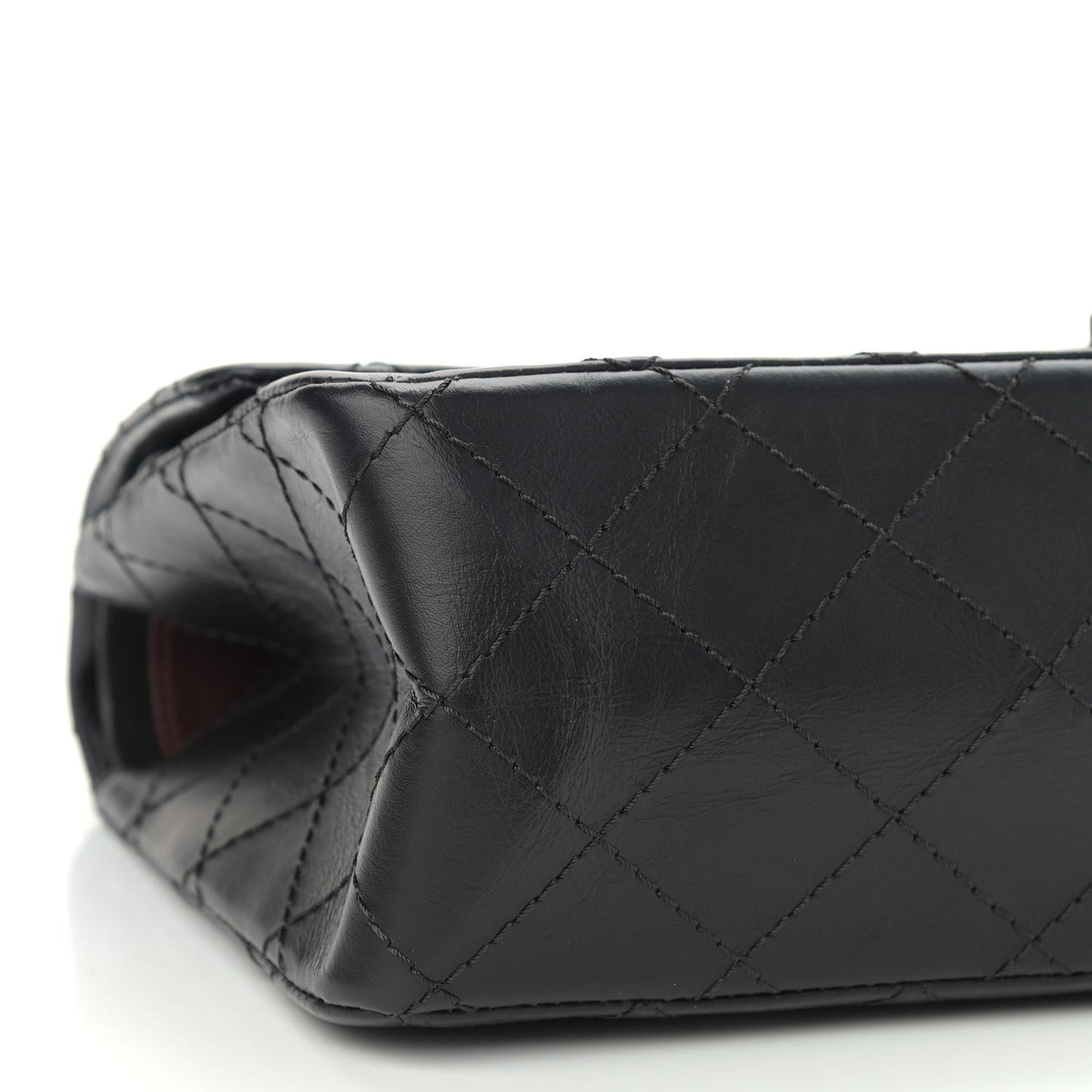 Aged Calfskin Quilted 2.55 Reissue 226 Flap Black