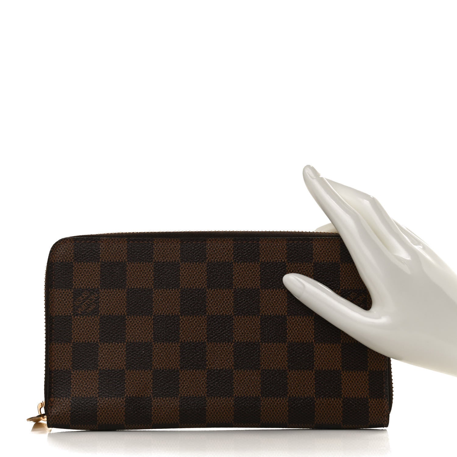 Louis Vuitton Damier Ebene Zippy Organizer Wallet 2 of 9