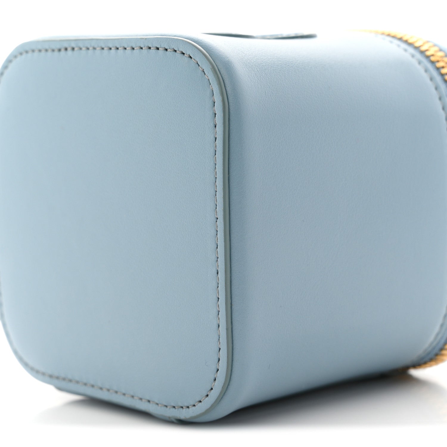 Celine Smooth Calfskin Cuir Triomphe Mini Vanity Case California Blue 10 of 11