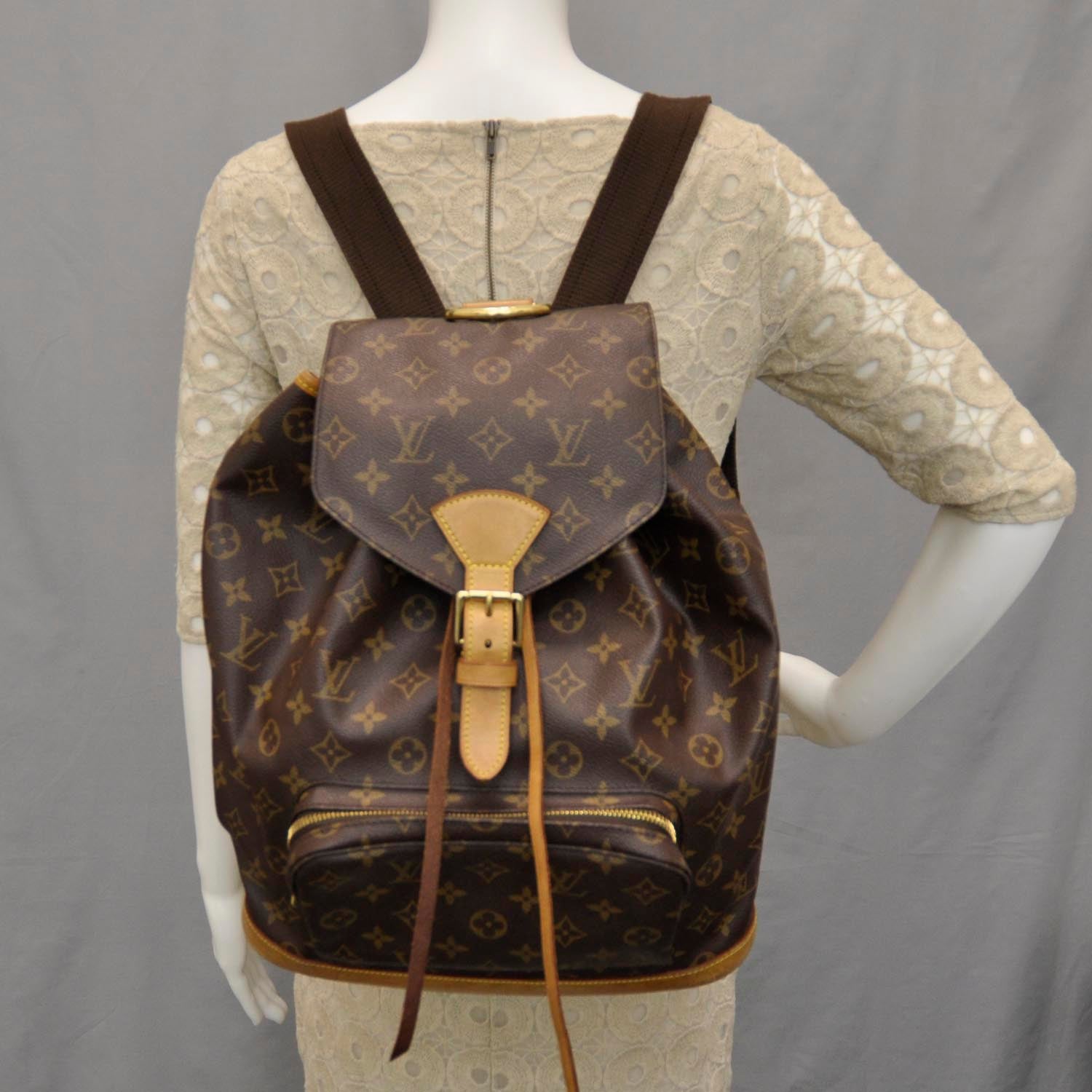 Louis Vuitton Monogram Montsouris GM Backpack 2 of 9