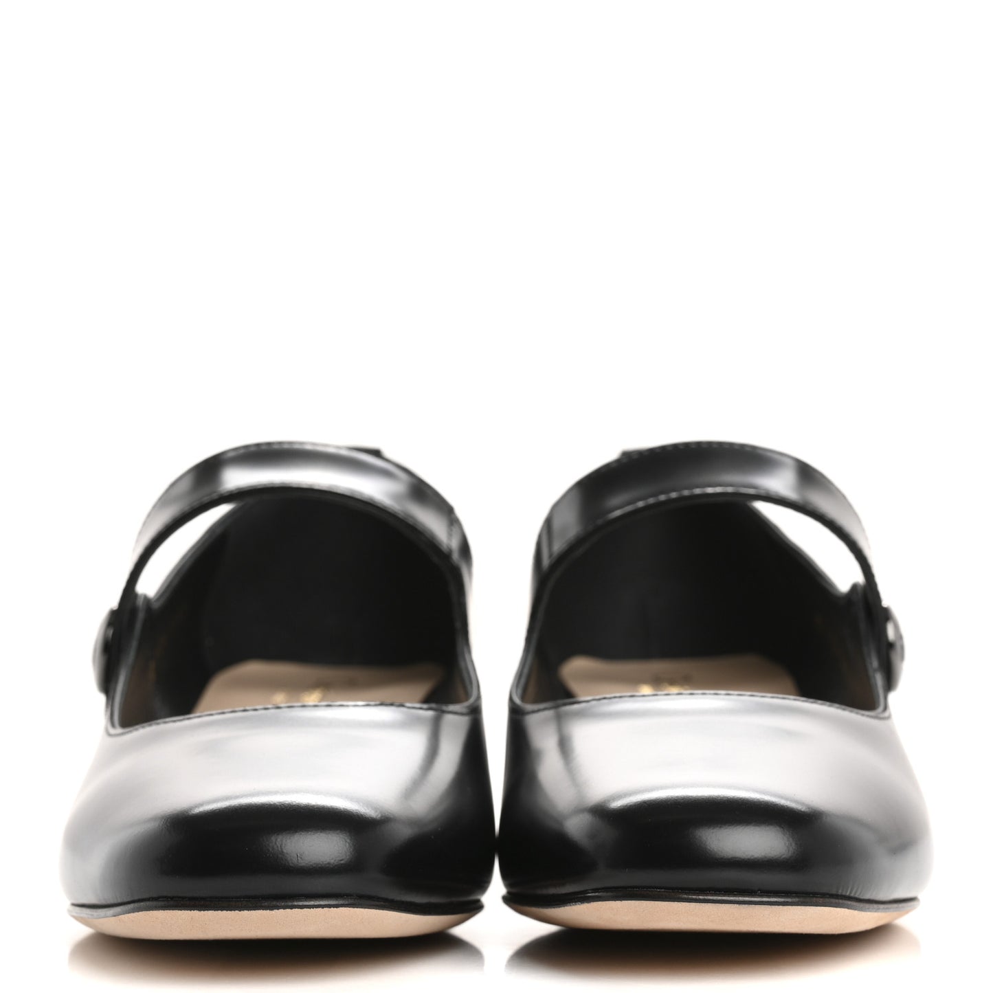 Brushed Calfskin Uniform 30mm Pumps 37 Black