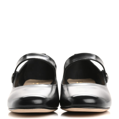 Christian Dior Brushed Calfskin Uniform 30mm Pumps 37 Black 3 of 10