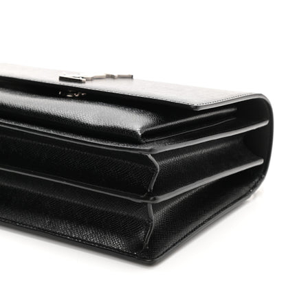 Saint Laurent Coated Bark Calfskin Medium Monogram Sunset Black 8 of 8