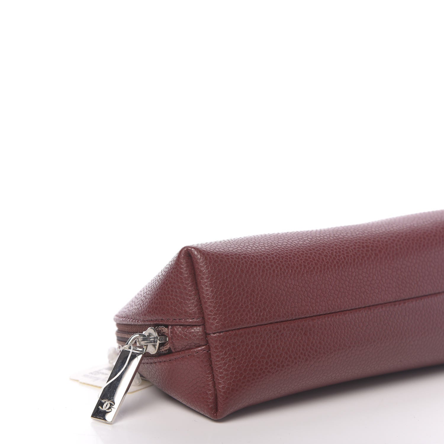 Chanel Caviar Timeless CC Cosmetic Pouch Dark Red 8 of 10