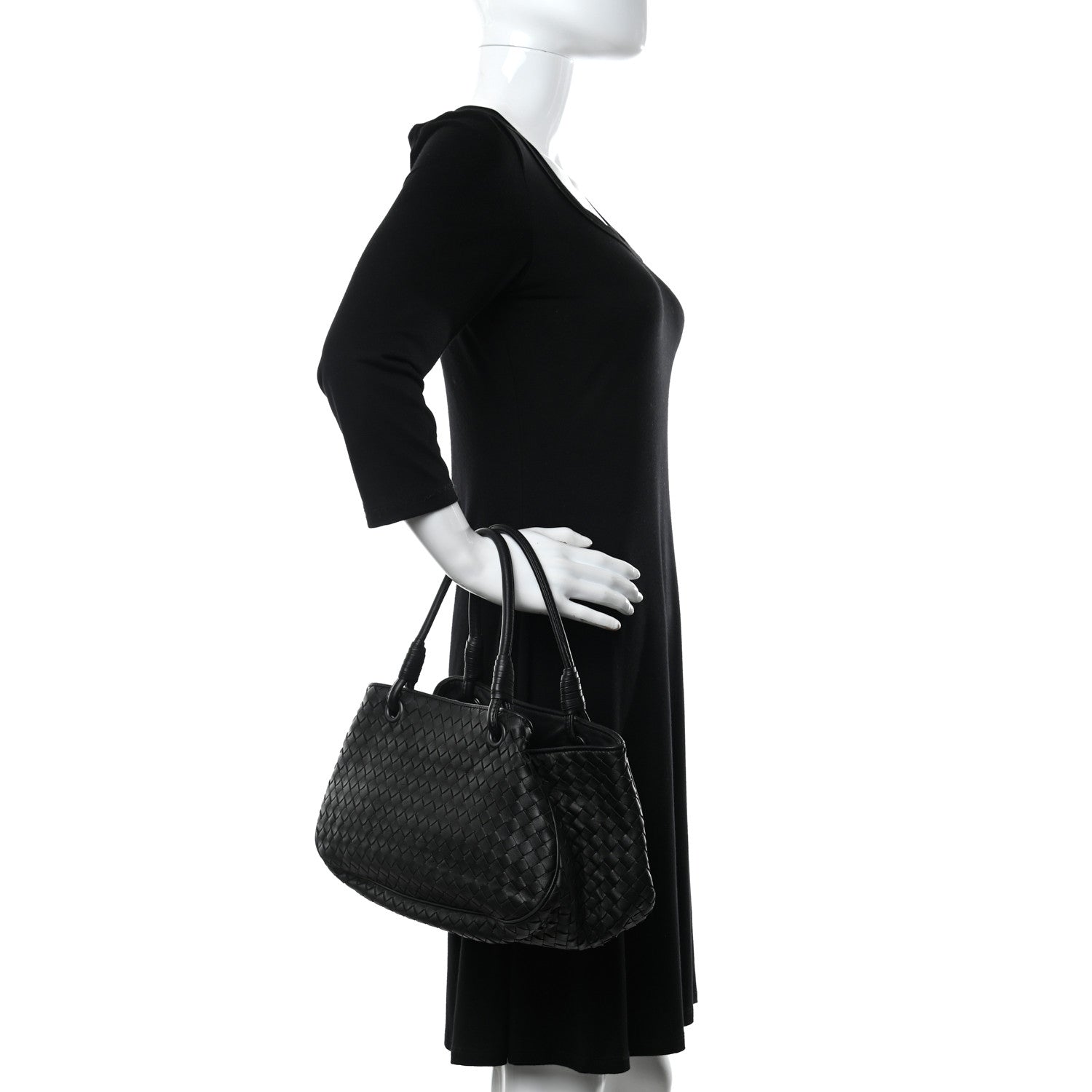 Bottega Veneta Nappa Intrecciato Woven Tote Black 2 of 9