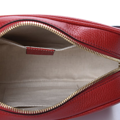 Gucci Pebbled Calfskin Small Soho Disco Bag Tabasco Red 4 of 9