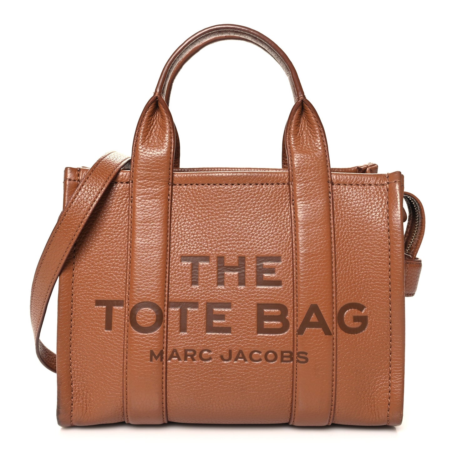 Grained Calfskin Small The Tote Bag Argan Oil