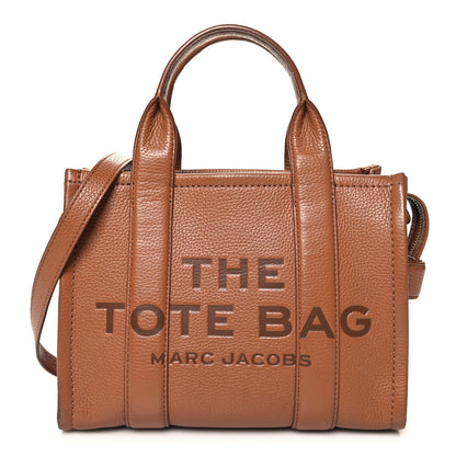 Marc Jacobs Grained Calfskin Small The Tote Bag Argan Oil 1 of 13