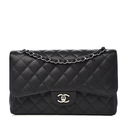 Chanel Caviar Quilted Jumbo Double Flap Black 1 of 16