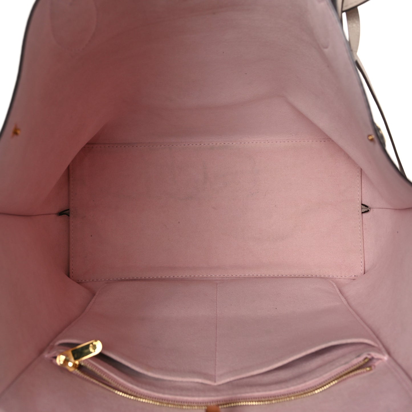 Calfskin Lockme Go Tote Greige