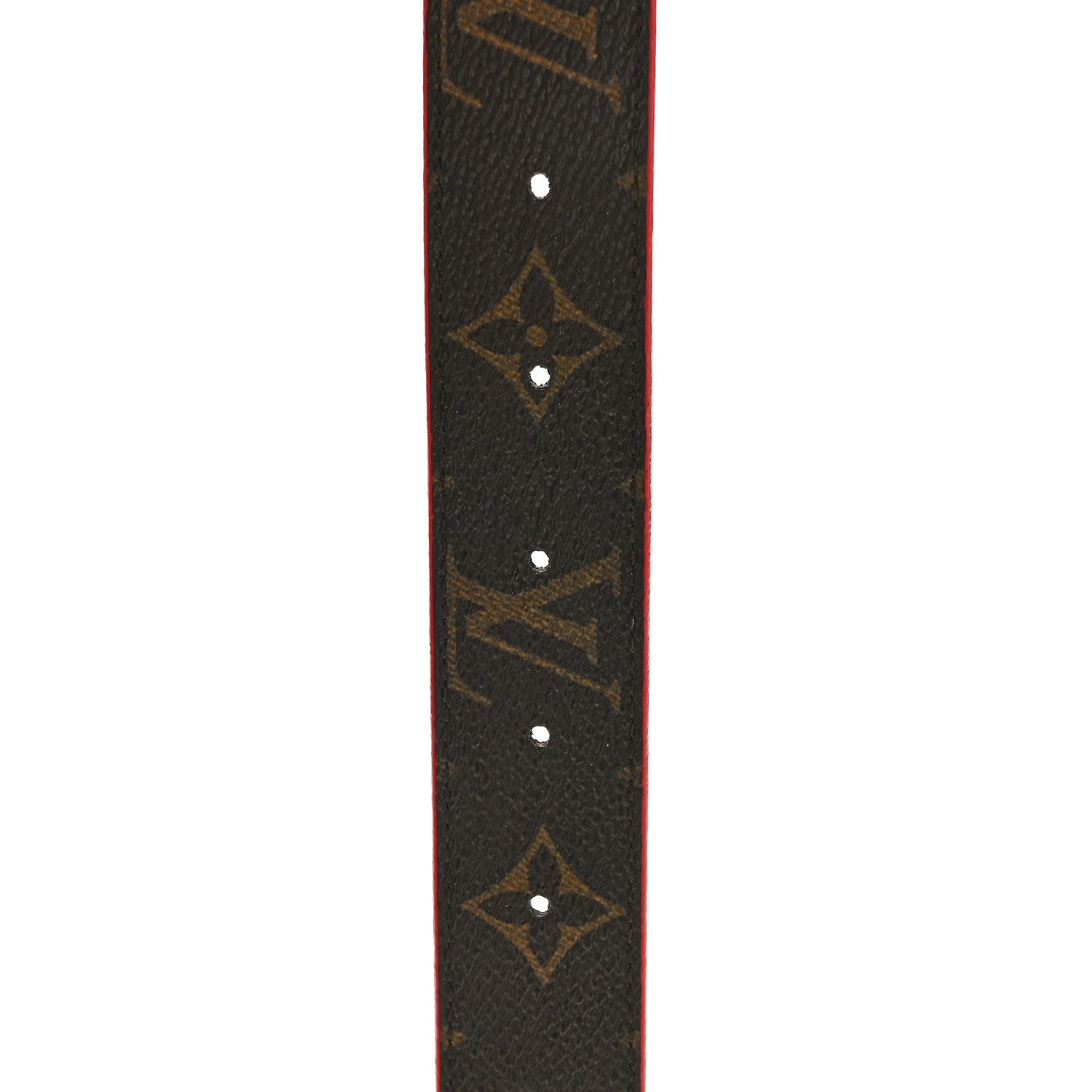 Louis Vuitton Calfskin Monogram 30mm LV Initiales Reversible Belt 90 36 Coquelicot 5 of 9