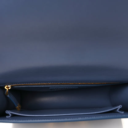 Christian Dior Grained Calfskin 30 Montaigne Flap Bag Blue 7 of 8