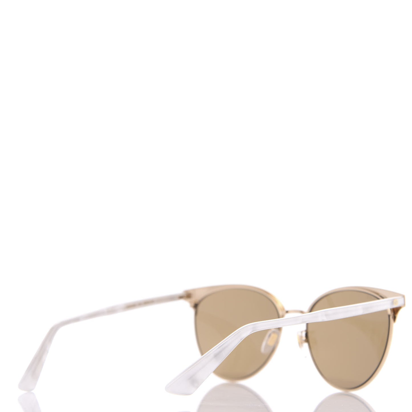 Round Metal GG0245S Sunglasses Gold