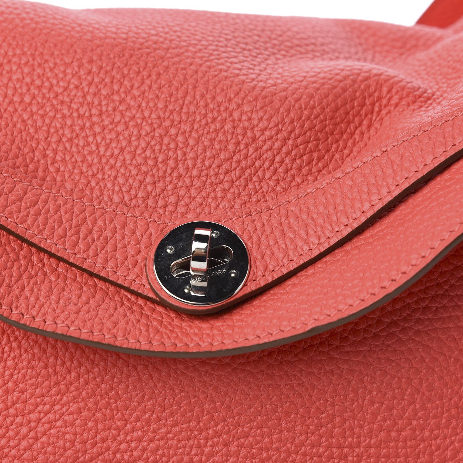 Hermes Taurillon Clemence Lindy 30 Rouge Pivoine 9 of 9