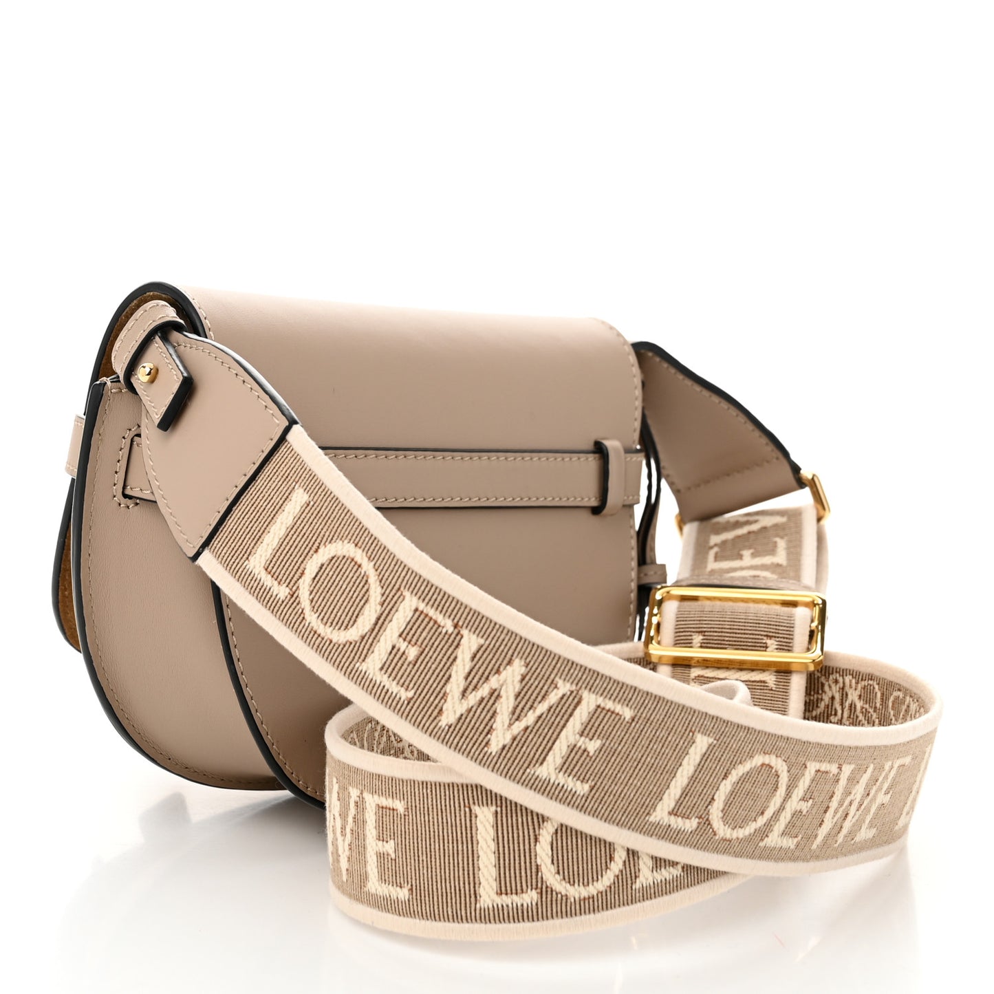 Calfskin Jacquard Mini Gate Dual Bag Sand