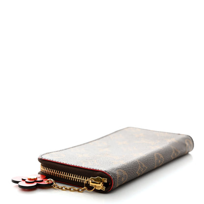 Louis Vuitton Monogram Blooming Flowers Clemence Wallet Coquelicot 4 of 7