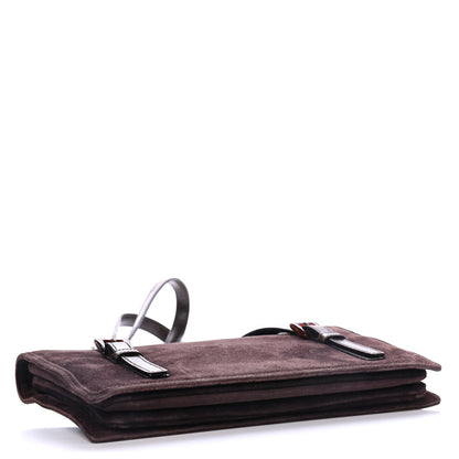 Prada Suede Shoulder Bag Brown 3 of 4