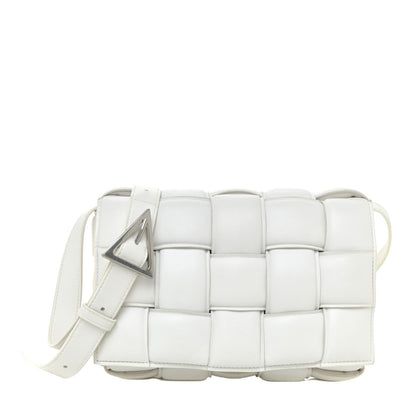 Bottega Veneta Nappa Maxi Intreccio Padded Cassette Crossbody Bag Chalk 1 of 12