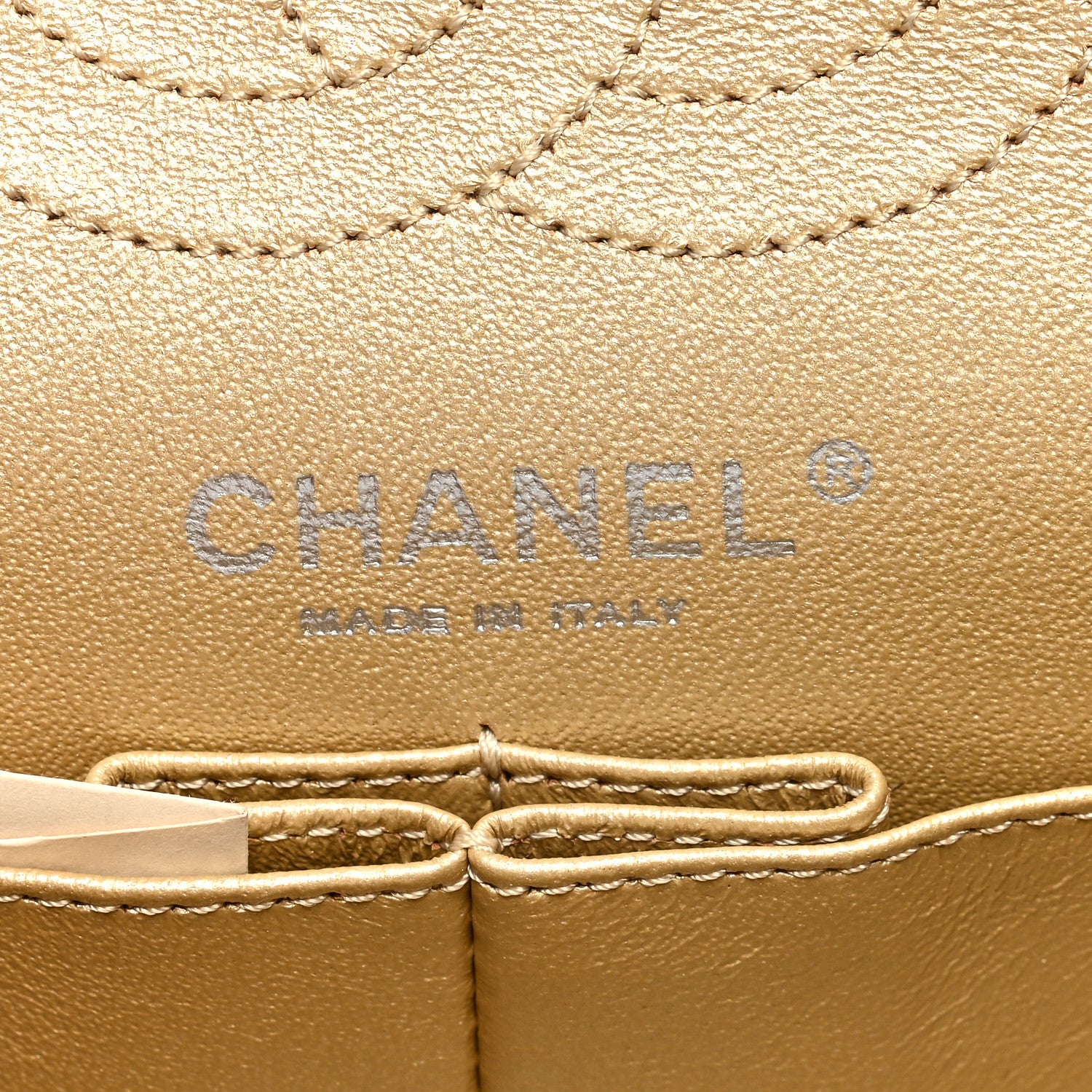 Chanel Metallic Calfskin Quilted 2.55 Reissue 224 Flap Gold 6 of 9