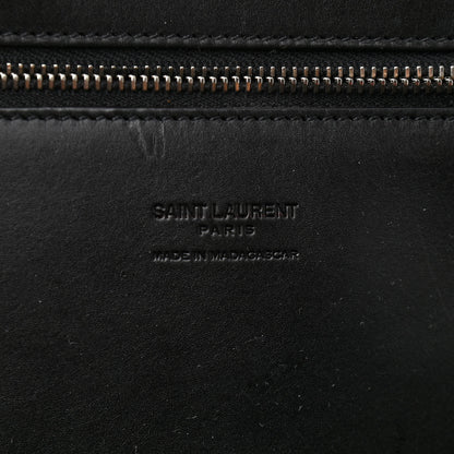 Saint Laurent Raffia Medium Panier Bag Black 6 of 11