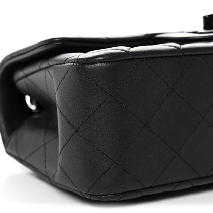 Chanel Lambskin Quilted Mini Rectangular Flap So Black 9 of 10