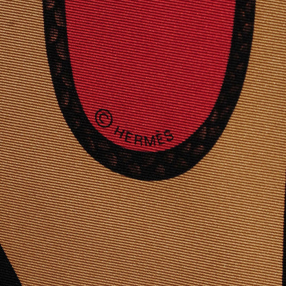 Hermes Silk Soie Coup De Fouet Scarf 90 Noir Etoupe Gris 5 of 7