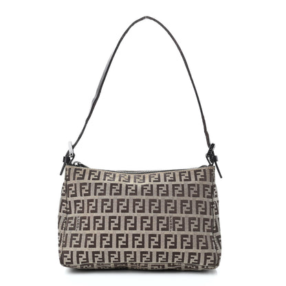 Fendi Zucchino Pochette Dark Brown 1 of 9