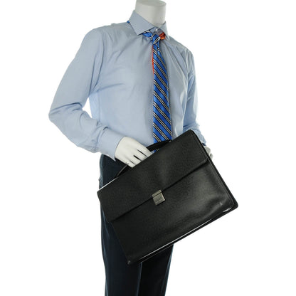 Louis Vuitton Taiga Angara Briefcase Black 2 of 7
