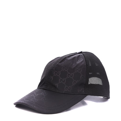 Gucci Nylon Monogram Baseball Hat L Black 1 of 7